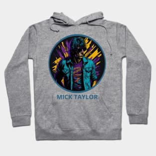 vector art a colorful graffiti illustration of Mick Taylor Hoodie